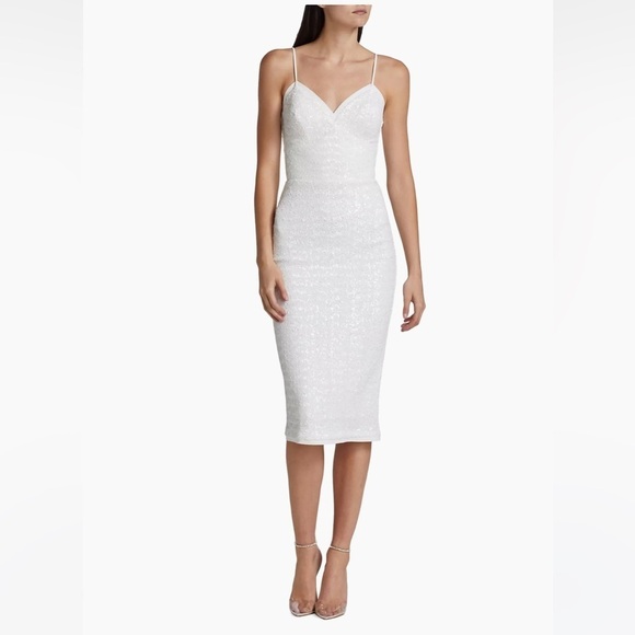 Chiara Boni Sequined Midi Dress - Picture 3 of 11